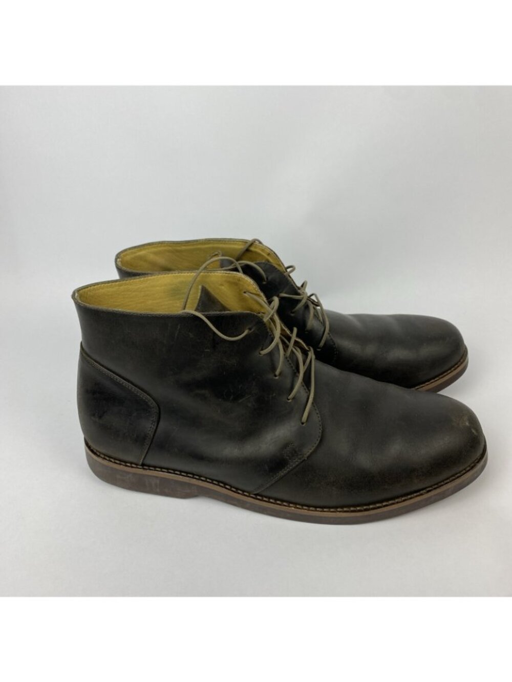 Nisolo Emilio Chukka Boots Men’s Size 10.5 Dark Brown Leather Stylish Minimalist - Picture 5 of 8